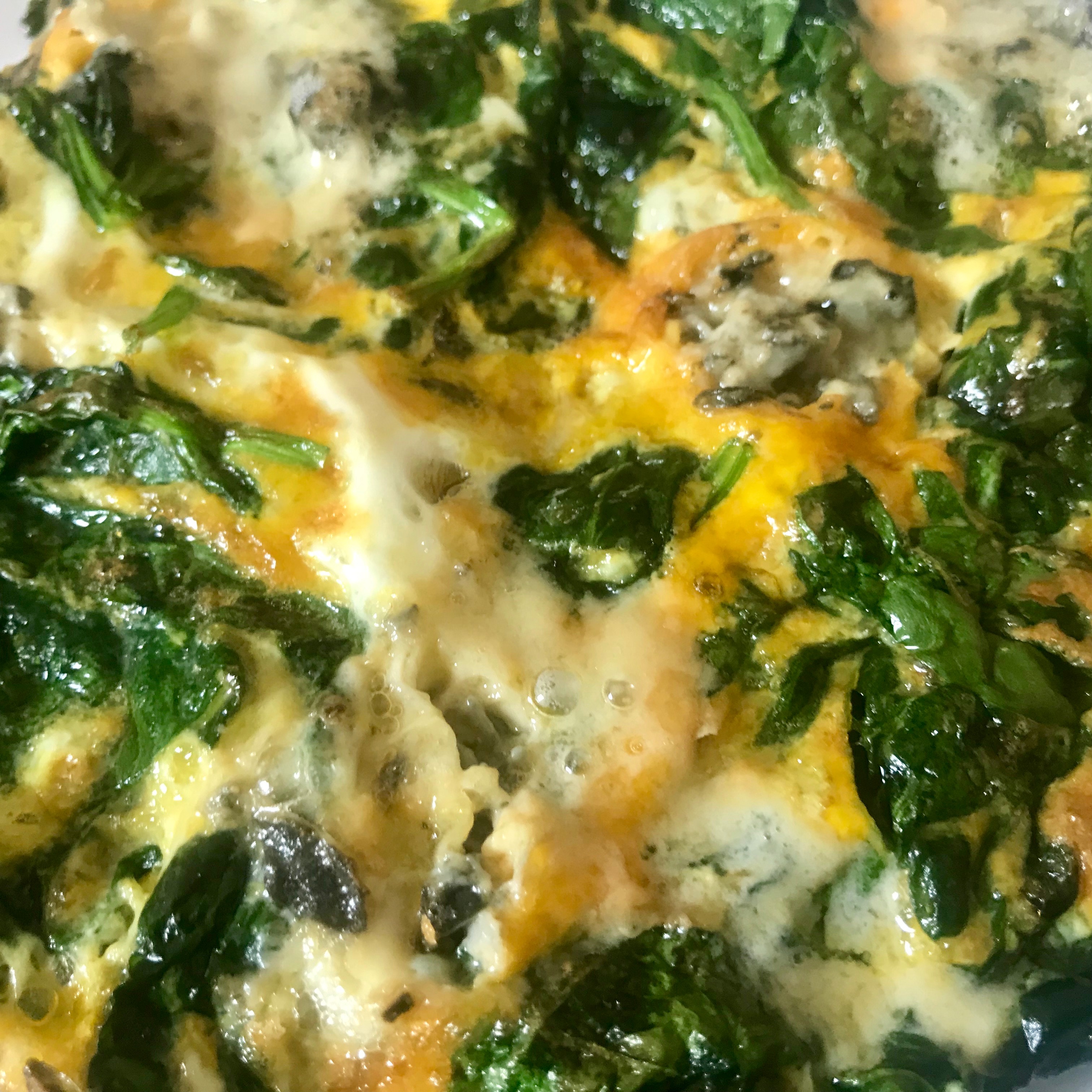 Spinach and Blue Cheese Omelette