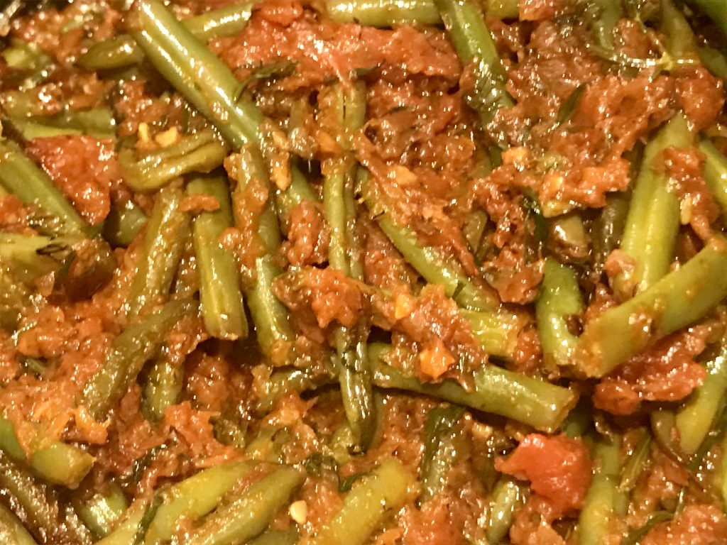 Green Beans & Tomato Appetizer, green beans and tomato appetizer