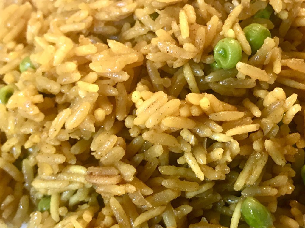Turmeric Rice and Peas