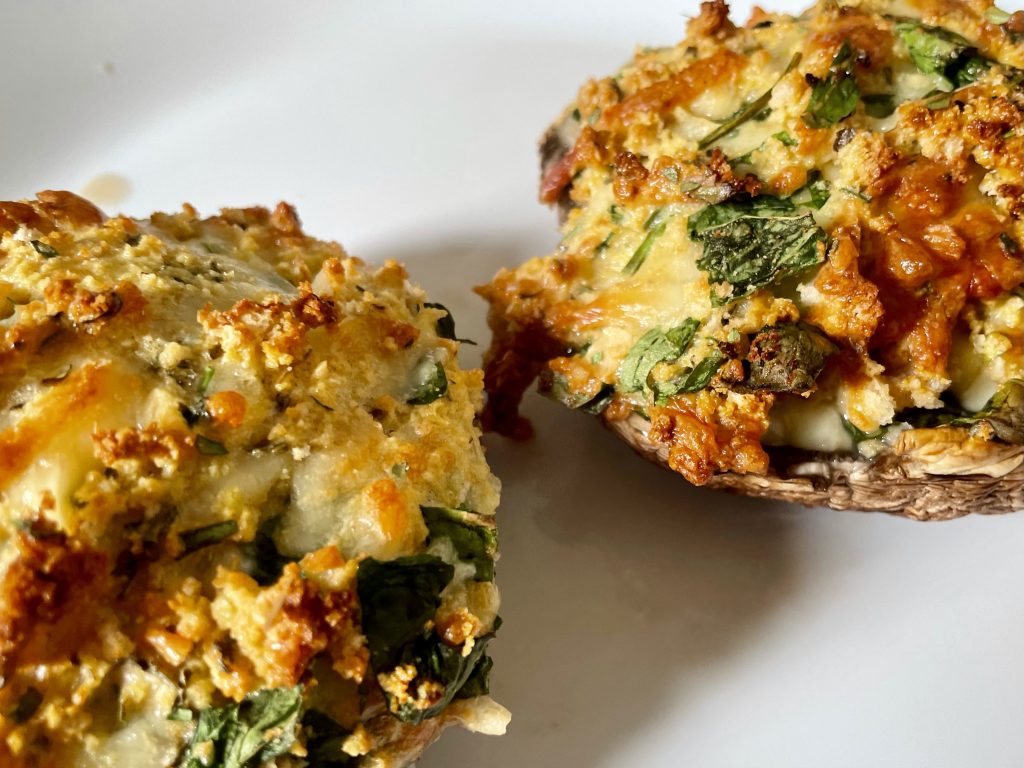 Herb & Cheese-Stuffed Portobello Mushrooms