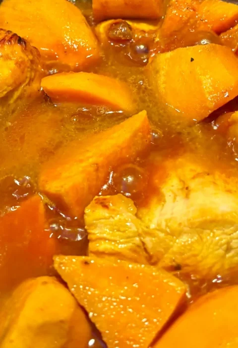 Honey Mustard Chicken with Sweet Potatoes