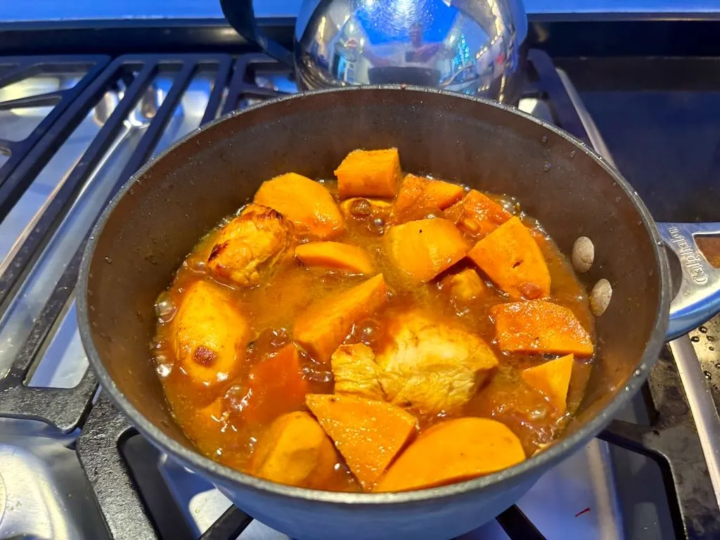 Honey Mustard Chicken with Sweet Potatoes
